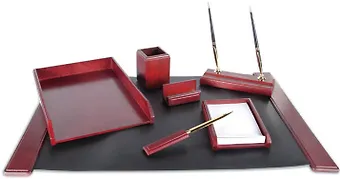 Набор настольный 7 предм., красное дерево